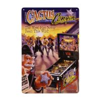 Bally CACTUS CANYON 1999 Original NOS Flipper เกมอาเขต Pinball Machine Flyer ป้ายโลหะดีบุกโปสเตอร์ Wall Plaque ศิลปิน Home Decor