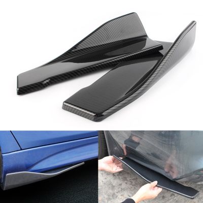 【DT】48cm Carbon Fiber Style Car Rear/Side Skirt Bumper Lip Skid/Scuff/Scrape Protector Strip Spliter  hot