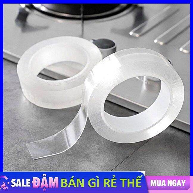 Cuộn băng keo siêu dính 2 mặt acrylic / Nano 3M trên mọi bề mặt siêu ...