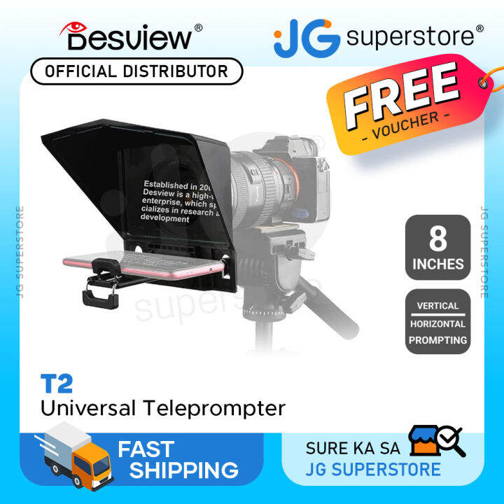 Desview / Bestview T2 8" Universal Teleprompter with Horizontal