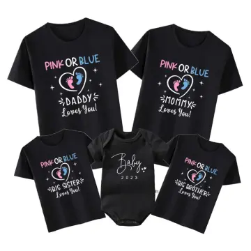 Gender Reveal Tie Dye T-shirt Tie Dye Shirt Baby Shower Shirt Pink and Blue Tie  Dye Shirt Tiedye Clothing Baby Reveal Shirt 