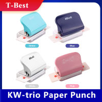 KW-trio 6-Hole Paper Punch Handheld Metal Hole Puncher 5 Sheet Capacity 6mm for A4 A5 B5 Notebook Scrapbook Diary Planner