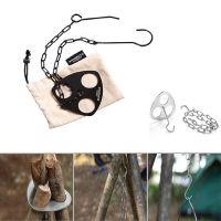 【CW】 Detachable Outdoor Barbecue Rack Adjustable Camping Camp Grill Hanging Pot Set