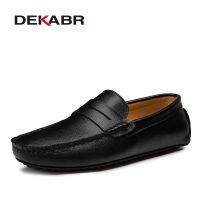 DEKABR รองเท้ารองเท้าบุรุษพื้นแบนไซส์ใหญ่38 ~ 49รองเท้าโลฟเฟอร์ผู้ชาย,รองเท้าแฟชั่นรองเท้าหนังแท้ Casual Leather สำหรับบุรุษรองเท้าสำหรับผู้ชาย2023