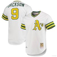 2023 New High Quality✕ஐ  Jay MLB Oakland Athletics Reggie Jackson Jersey Baseball Tshirts Sports Tops Plus Size เสื้อยืดผู้ชาย เสื้อกีฬา เสื้อบาสเกตบอล