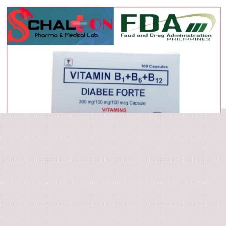DIABEE FORTE (Vitamin B1 B6 B12 ) Capsules Lazada PH