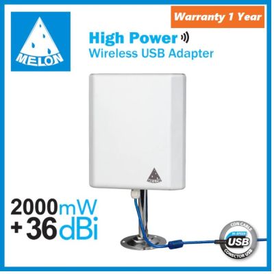 USB Wifi Adapter 150Mbps High Power ตัวรับ สัญญาณ Wifi ระยะไกล Melon N4000