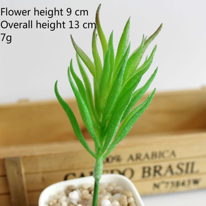 green-flocking-artificial-succulent-bonsai-desktop-fake-plants-valentines-day-wedding-decoration-mini-bonsai-plante-artificiell-spine-supporters