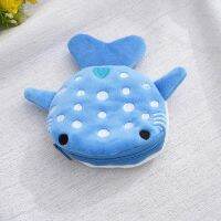 Sweet Cartoon Small Whales Coin Purse Cute For Kids Wallet Portable Plush Coin Bag Key Earphone Coin Organizer Pouch Zipper Bag