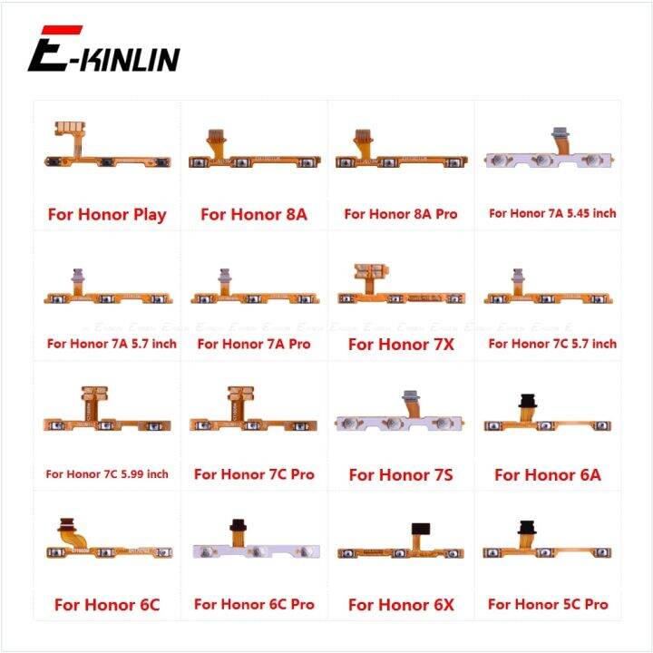 new-anlei3-ปุ่มปรับระดับเสียงเปิดปิดริบบิ้นกุญแจสายเคเบิ้ลยืดหยุ่นสำหรับ-huawei-honor-play-8a-7a-7c-7x7s-6a-6c-6x-5c-pro-replacement-parts