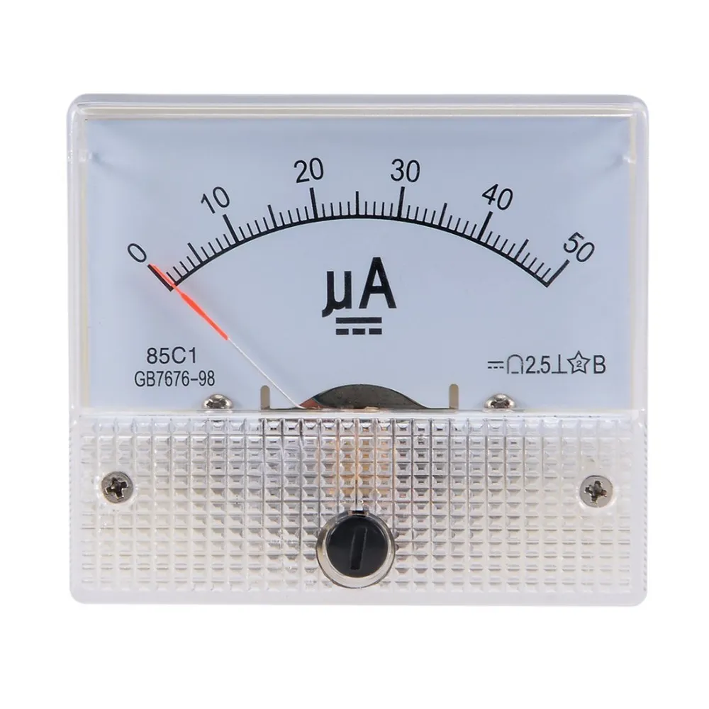 ตัวชี้ Dc Micro Ammeter Dc 0-100ua 50ua 200ua 500ua Analog Panel Amp Meter  แอมป์มิเตอร์เครื่องวัดค่า85c1 | Lazada.co.th