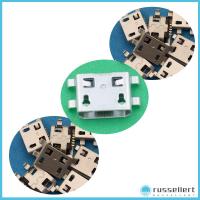 RUSSELLERT 10/20ชิ้นแนวตั้งประเภท B ขั้วต่อหลอดไฟ LED บัดกรีหญิงแจ็คไมโคร USB PCB 0.8