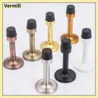 VERMILL หัวยาง ที่กั้นประตู เหล็กเหล็กไร้สนิม ปิดเสียง ฮาร์ดแวร์สำหรับบ้าน ของใช้ในครัวเรือน ปรับได้ปรับได้ ตัวดูดประตู ที่เปิดประตู