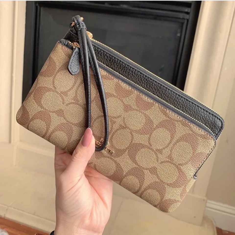 Coach Outlet COACH Double Zip Wallet In Signature Canvas