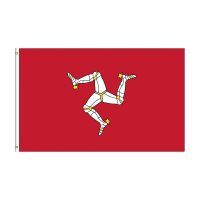 3x5 Ft Isle Of Man TT Flag Polyester Printed Racing Car Banner For Decor