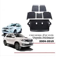 โปรดี ผ้ายางปูพื้นยกขอบ ตรงรุ่น Toyota Fortuner / Fortuner Champ ปี 2004-2015 ( A/T,M/T) (ส่งเคอรี่1-2วัน) ถาดยางปูพื้น ถูก++ พรมปูรถ พรมปูพื้นรถ ถาดท้ายรถ พรมกระดุม