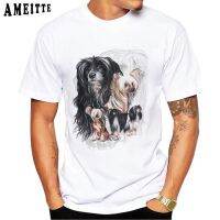 Tee Shirt Chinese Crested Dog | Chinese Crested Dog White | Tshirt Chinese Crested - New XS-6XL