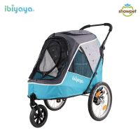 Ibiyaya รถเข็นสุนัข แบบ3ล้อ FS2080 Happy Pet Trailer/Jogger 2.0 รับน้ำหนักได้ 30 Kg.