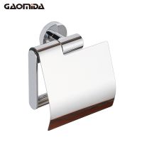 ▥☇✜ Designer Toilet Paper Holder With Cover Chrome Wc Organizer Roll Hanger Brass Black Tissue Box For Bathroom Accessories