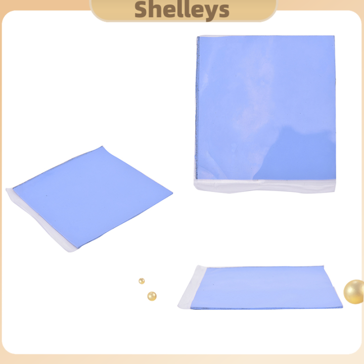 shelleys-cpu-gpu-สีน้ำเงินระบายความร้อนด้วยฮีทซิงค์ตัวควบคุมอุณหภูมิแผ่นซิลิโคน100mm-x-100mm-x-1-5mm