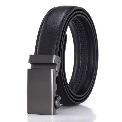 3.5 cm male automatic buckle leather belt layer business ❡
