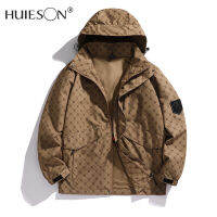 【Huieson】แจ็กเก็ตผู้ชาย,เสื้อแจ็คเก็ตแนวสปอร์ตชั้นเดียวเสื้อฝนกลางแจ้งเสื้อแจ็คเก็ตผู้ชายทันสมัย