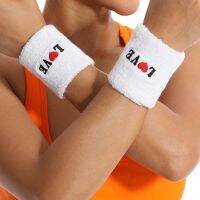 Sports Wrist Guard - Breathable Sweat-absorbing High Elastic Wrist Band - Suitable for Running Fitness Tennis White 1 Pair