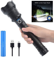 Rechargeable Flashlight Lumens Led Flashlight Upgraded P70 3 Modes Lighting Zoomable for Outdoor Emergency