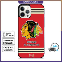 Chicago Blackhawks Phone Case for iPhone 14 Pro Max / iPhone 13 Pro Max / iPhone 12 Pro Max / XS Max / Samsung Galaxy Note 10 Plus / S22 Ultra / S21 Plus Anti-fall Protective Case Cover