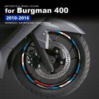 Motorcycle Wheel Sticker Waterproof Rim Decal Burgman AN 400 For Suzuki Burgman AN400 2010-2016 2012 2013 2014 2015 Accessories