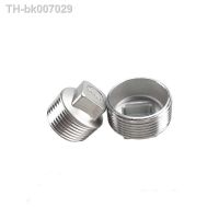 ▽∋☃  BSPT DN8 DN10 DN15 DN20 DN25 DN32 DN40 Stainless Steel SS304 Threaded Male Malleable Square Head Pipe Plug For Water Gas Oil