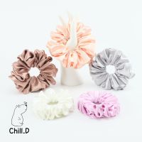 โดนัทมัดผม ผ้าซาติน #Scrunchies : Satin Collection ? ขนาดใหญ่, ไซส์ L - 12 cm