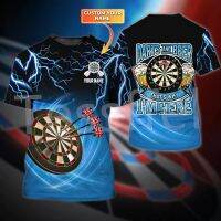 in stock 2023 Design Tessffel NewFashion Sports Darts Player Beer Club Games Tattoo Summer Harajuku Casual T-Shirts Unisex Top O-Neck Short Sleeves X，Contact the seller to customize the name and logo for free