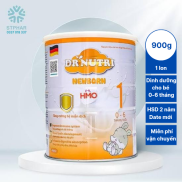 Sữa Dr.Nutri Newbornlon 900gr cho bé 0 - 6 tháng tuổi, hỗ trợ tăng cân