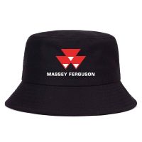 Massey Ferguson Bucket Hats Cool Outdoor Tractor Agriculture Logo Caps Summer Cotton Reversible Fisherman Fishing Hat