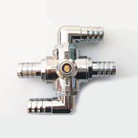 【YY】alloy steel car valve 4 way valve Automotive car air conditioning valve 18mm Car modification valve