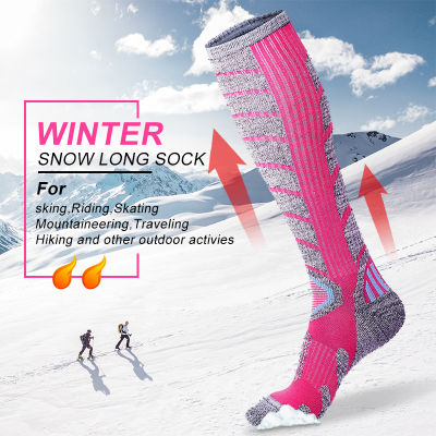 X-TIGER Women Winter Ski Socks Warm Thermal Thicken Cotton Sports Snowboard Cycling Running Skiing Socks Thermosocks Leg Socks