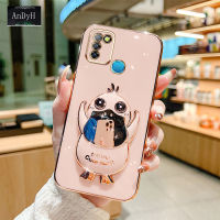 AnDyH New Design Phone Case for Infinix Smart 5 X657 X657c Stereo Duck Mobile Phone Holder Phone Case Fashionable and Comfortable Soft Case with