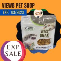 [Sale!!! EXP: 03/2023 !!!] [Exotic Nutrition] Wax Snax Dried Wax Worms หนอนแว็กซ์อบแห้ง 28 กรัม (1.0 oz.) (EN2258)