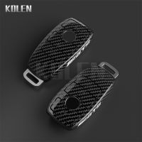 Carbon Fiber Car Remote Key Case Cover Shell For Benz A C E S Class W213 W205 W177 W222 W221 GLA GLC CLA Protector Fob