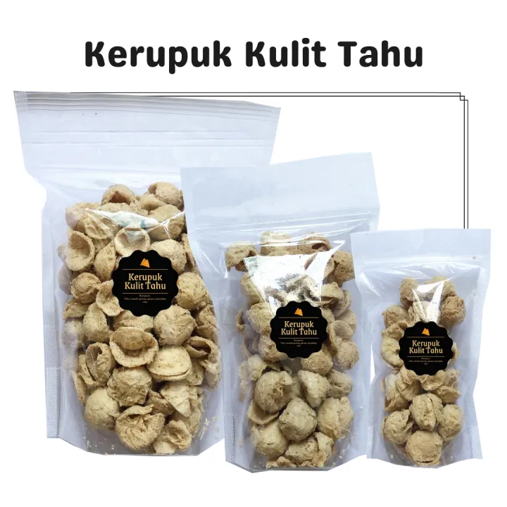 Delish Snacks Kerupuk Kulit Tahu Snack Cemilan Camilan Krupuk Asin