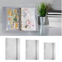 【jw】﹉  Transparent 6-hole Loose-leaf Notebook Planner Cover Clip File Folder Plastic Binder Loose A5 A6 A7 Stationery Accessories