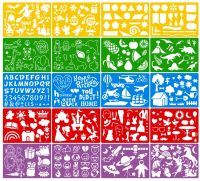 20pcs Drawing Stencils Set for Kids  300+ Patterns Plastic Painting Stencil Kit Drawing Templates for Girls Boys Craft Gifts Rulers  Stencils