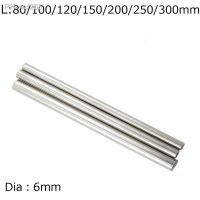 2PCS M6 80/100/120/150/200/250/300 MM Optical Axis Stainless Steel Linear Shaft Metric Round Rod Guide Slide Bar