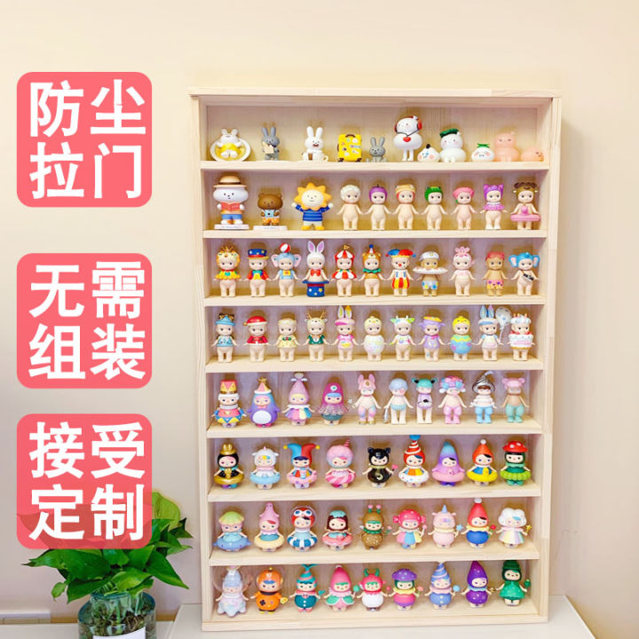 Acrylic display box POP MART Molly doll blind box shelf hand dustproof ...