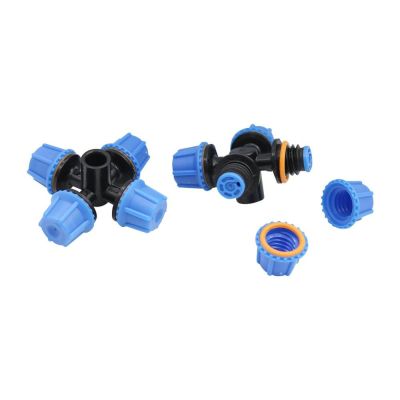 ；【‘； 3 Pcs 4 Head Atomization Nozzles 6Mm Cross Misting 6Mm Cross Misting Nozzle With Seal Ring Garden Irrigation Industry Sprinklers