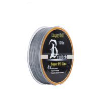 Rs【คลังสินค้าพร้อม】Angryfish Diominate PE Line 4 Strands Braided 100M/109yds Super Strong Fishing Line 10LB-80LB สีเทา【cod】