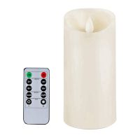 Simulated Candle Battery Operated with Remote Control and Timer, 3X6 Inch for Indoor Outdoor Decoration