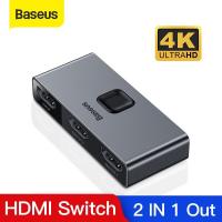 Baseus ตัวแยกสัญญาณพร้อม HDMI 4K 60Hz,สวิตช์สองทิศทางแบบ2พอร์ต1X2/2X1อะแดปเตอร์2 In 1ตัวแปลง HDMI สำหรับกล่อง PS4