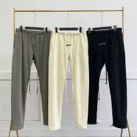 ผู้ชาย Essentials Polar Fleece Sweatpants Double Line Drawstring กางเกงคู่กางเกง Hip Hop หลวม High Street Casual Pant